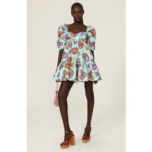 Autumn Adeigbo blue babydoll dress Sauda Dress size 2 / XS